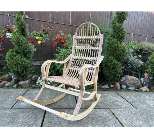 Кресло-качалка плетеная из лозы "Разборная" какао Кресло-качалка плетеная из лозы "Разборная" какао