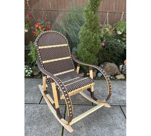 Кресло скалка буковая "Ротанг" с ротанговыми вставками Кресло скалка буковая "Ротанг" с ротанговыми вставками