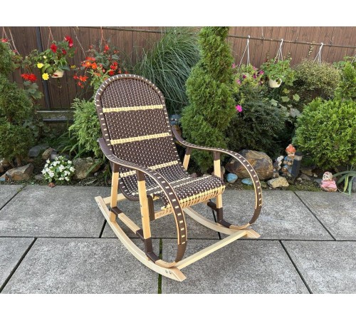 Кресло скалка буковая "Ротанг" с ротанговыми вставками Кресло скалка буковая "Ротанг" с ротанговыми вставками