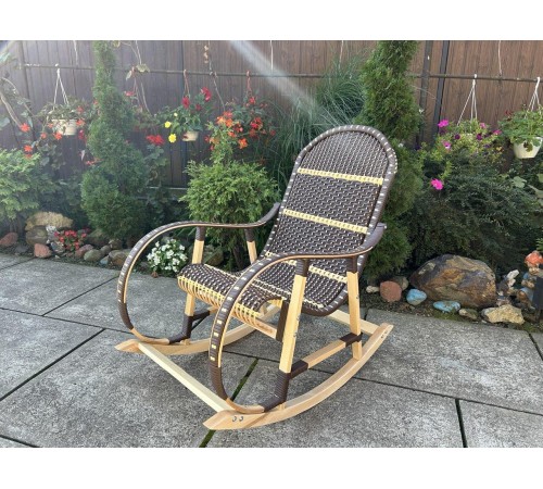 Кресло скалка буковая "Ротанг" с ротанговыми вставками Кресло скалка буковая "Ротанг" с ротанговыми вставками