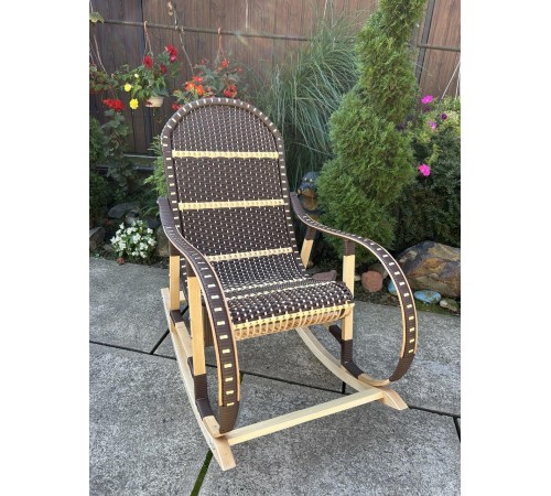 Кресло скалка буковая "Ротанг" с ротанговыми вставками Кресло скалка буковая "Ротанг" с ротанговыми вставками