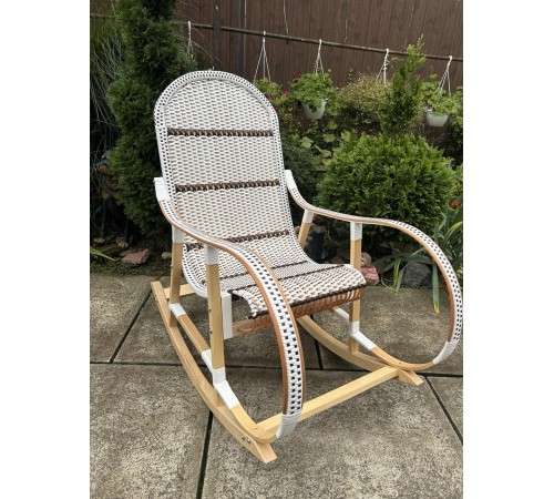 Кресло скалка буковая "Ротанг" с ротанговыми вставками Кресло скалка буковая "Ротанг" с ротанговыми вставками