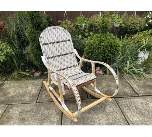 Кресло скалка буковая "Ротанг" с ротанговыми вставками Кресло скалка буковая "Ротанг" с ротанговыми вставками