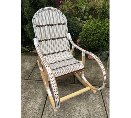 Кресло скалка буковая "Ротанг" с ротанговыми вставками Кресло скалка буковая "Ротанг" с ротанговыми вставками