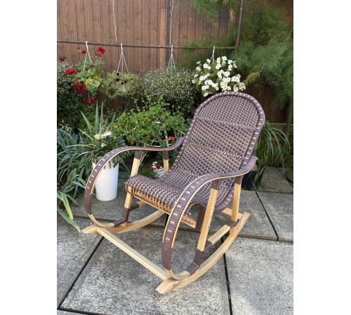 Кресло скалка буковая "Ротанг" с ротанговыми вставками Кресло скалка буковая "Ротанг" с ротанговыми вставками