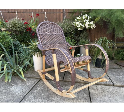 Кресло скалка буковая "Ротанг" с ротанговыми вставками Кресло скалка буковая "Ротанг" с ротанговыми вставками