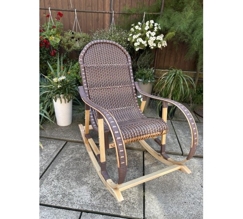Кресло скалка буковая "Ротанг" с ротанговыми вставками Кресло скалка буковая "Ротанг" с ротанговыми вставками