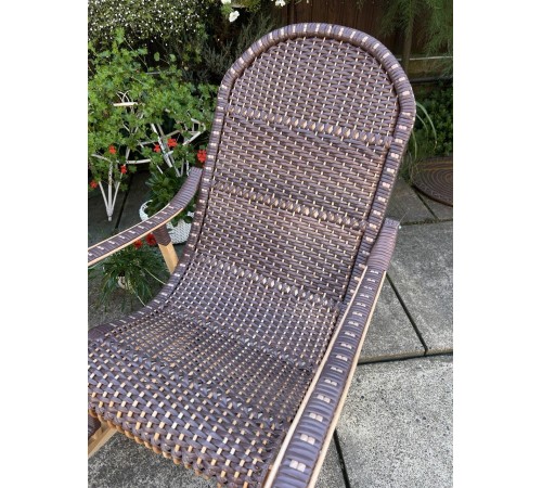 Кресло скалка буковая "Ротанг" с ротанговыми вставками Кресло скалка буковая "Ротанг" с ротанговыми вставками