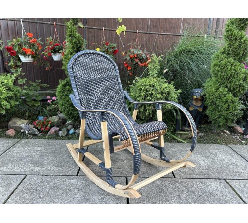 Кресло скалка буковая "Ротанг" с ротанговыми вставками Кресло скалка буковая "Ротанг" с ротанговыми вставками