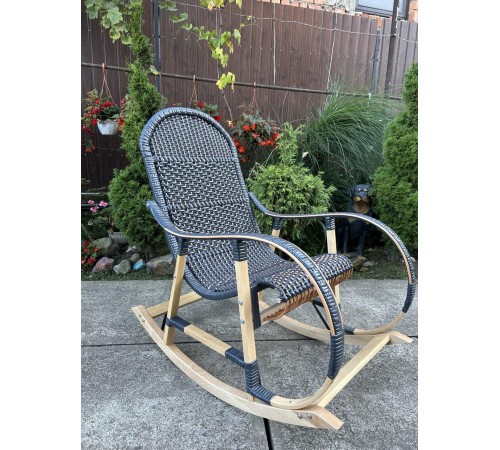 Кресло скалка буковая "Ротанг" с ротанговыми вставками Кресло скалка буковая "Ротанг" с ротанговыми вставками