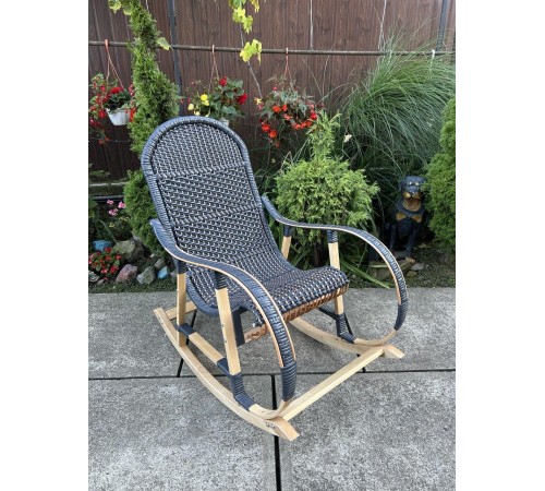 Кресло скалка буковая "Ротанг" с ротанговыми вставками Кресло скалка буковая "Ротанг" с ротанговыми вставками