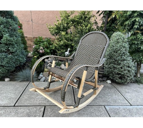 Кресло скалка буковая "Ротанг" с ротанговыми вставками Кресло скалка буковая "Ротанг" с ротанговыми вставками