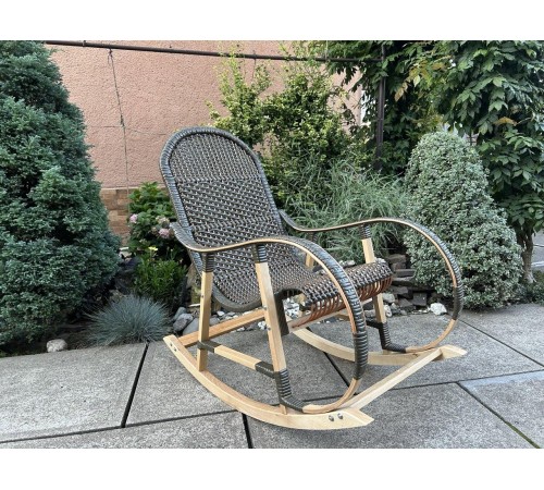 Кресло скалка буковая "Ротанг" с ротанговыми вставками Кресло скалка буковая "Ротанг" с ротанговыми вставками