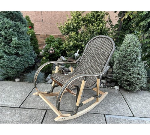 Кресло скалка буковая "Ротанг" с ротанговыми вставками Кресло скалка буковая "Ротанг" с ротанговыми вставками