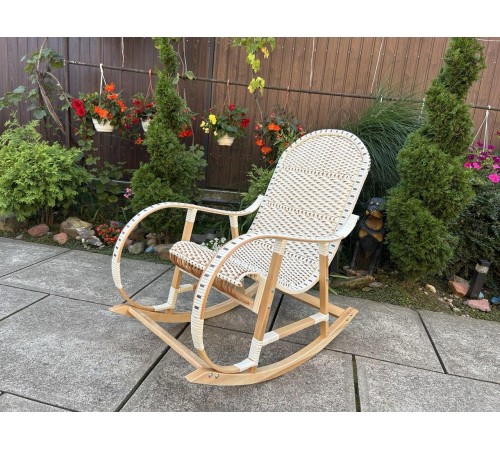 Кресло скалка буковая "Ротанг" с ротанговыми вставками Кресло скалка буковая "Ротанг" с ротанговыми вставками