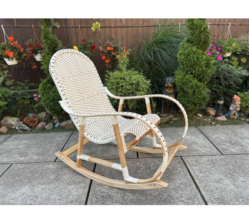 Кресло скалка буковая "Ротанг" с ротанговыми вставками Кресло скалка буковая "Ротанг" с ротанговыми вставками