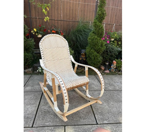 Кресло скалка буковая "Ротанг" с ротанговыми вставками Кресло скалка буковая "Ротанг" с ротанговыми вставками