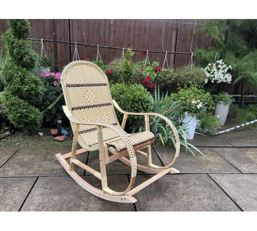 Кресло скалка буковая "Ротанг" с ротанговыми вставками Кресло скалка буковая "Ротанг" с ротанговыми вставками