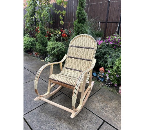 Кресло скалка буковая "Ротанг" с ротанговыми вставками Кресло скалка буковая "Ротанг" с ротанговыми вставками