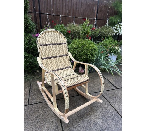Кресло скалка буковая "Ротанг" с ротанговыми вставками Кресло скалка буковая "Ротанг" с ротанговыми вставками