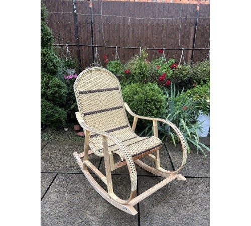 Кресло скалка буковая "Ротанг" с ротанговыми вставками Кресло скалка буковая "Ротанг" с ротанговыми вставками