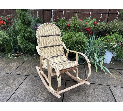 Кресло скалка буковая "Ротанг" с ротанговыми вставками Кресло скалка буковая "Ротанг" с ротанговыми вставками