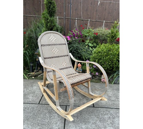 Кресло скалка буковая "Ротанг" с ротанговыми вставками Кресло скалка буковая "Ротанг" с ротанговыми вставками