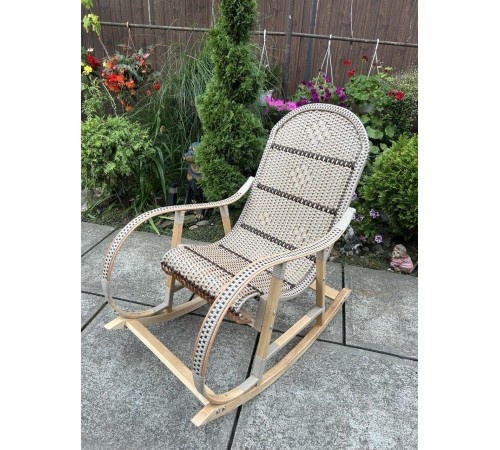 Кресло скалка буковая "Ротанг" с ротанговыми вставками Кресло скалка буковая "Ротанг" с ротанговыми вставками