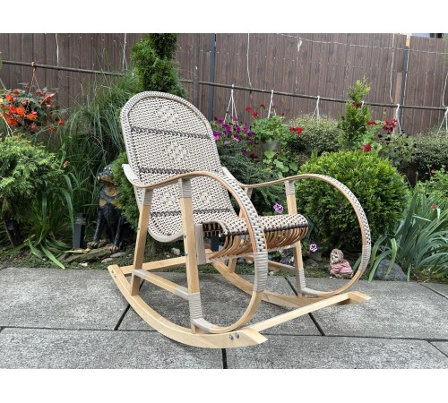 Кресло скалка буковая "Ротанг" с ротанговыми вставками Кресло скалка буковая "Ротанг" с ротанговыми вставками