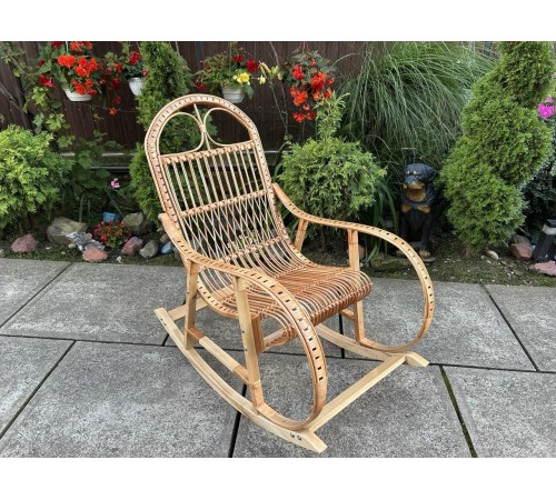 Кресло скалка буковая "Ротанг" с ротанговыми вставками Кресло скалка буковая "Ротанг" с ротанговыми вставками