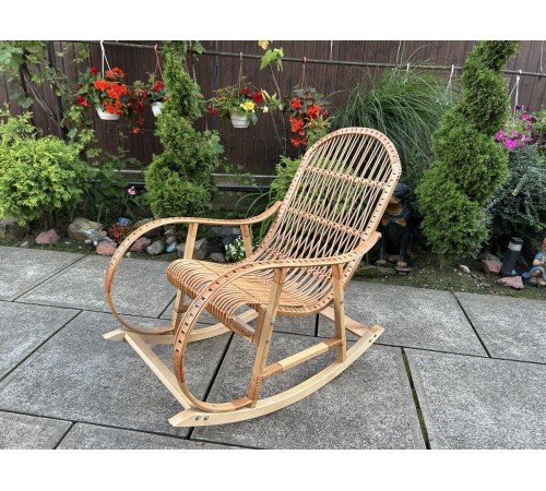 Кресло скалка буковая "Ротанг" с ротанговыми вставками Кресло скалка буковая "Ротанг" с ротанговыми вставками