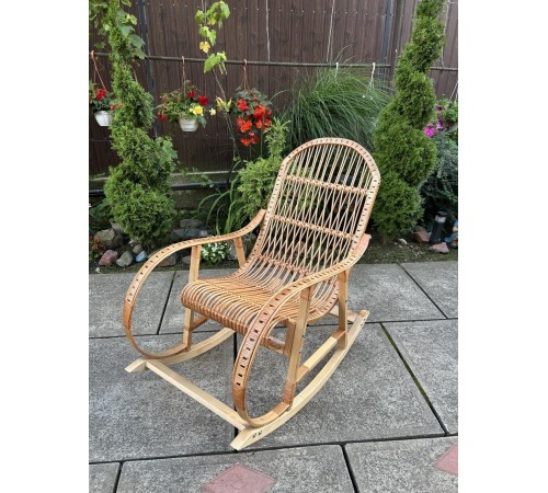 Кресло скалка буковая "Ротанг" с ротанговыми вставками Кресло скалка буковая "Ротанг" с ротанговыми вставками