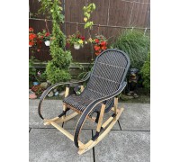 Кресло качалка буковая "Ротанг" с ротанговыми вставками Кресло качалка буковая "Ротанг" с ротанговыми вставками