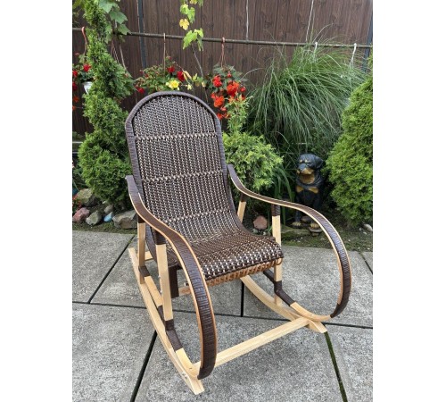 Кресло скалка буковая "Ротанг" с ротанговыми вставками Кресло скалка буковая "Ротанг" с ротанговыми вставками