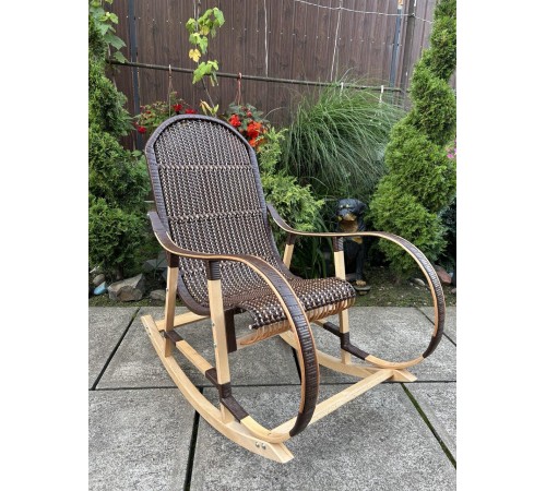 Кресло скалка буковая "Ротанг" с ротанговыми вставками Кресло скалка буковая "Ротанг" с ротанговыми вставками