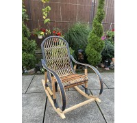 Кресло качалка буковая "Ротанг" с ротанговыми вставками Кресло качалка буковая "Ротанг" с ротанговыми вставками