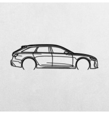 Деревянные панно силуэт AUDI RS6