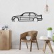 Деревянные панно силуэт BMW E30 M3
