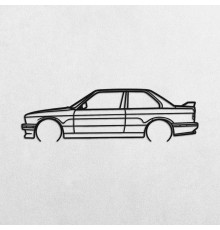 Деревянные панно силуэт BMW E30 M3