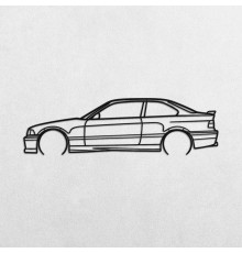 Деревянные панно силуэт BMW E36 M3