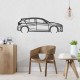 Деревянные панно силуэт BMW 135i F40