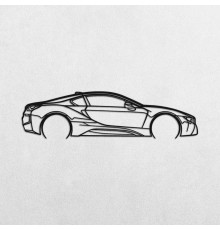 Деревянные панно силуэт BMW i8