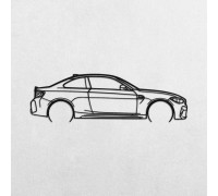 Деревянные панно силуэт BMW M2 F87 Деревянные панно силуэт BMW M2 F87