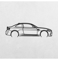 Деревянные панно силуэт BMW M2 F87