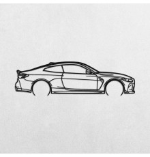 Деревянные панно силуэт BMW M4 CSl