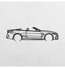 Деревянные панно силуэт BMW M8