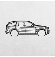 Деревянные панно силуэт BMW X3