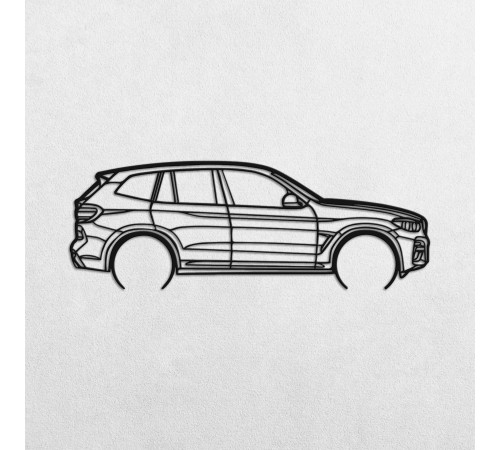 Деревянные панно силуэт BMW X3 Деревянные панно силуэт BMW X3
