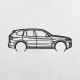 Деревянные панно силуэт BMW X3