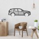 Деревянные панно силуэт BMW X3